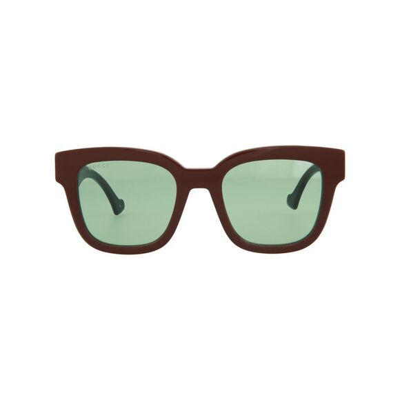 Gucci Square-Frame Acetate Sunglasses Brown Womens - Picture 1 of 5